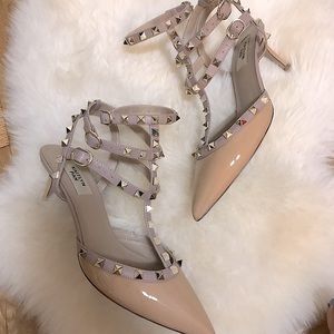 Kaitlyn Pan studded caged pointy toe heels 9